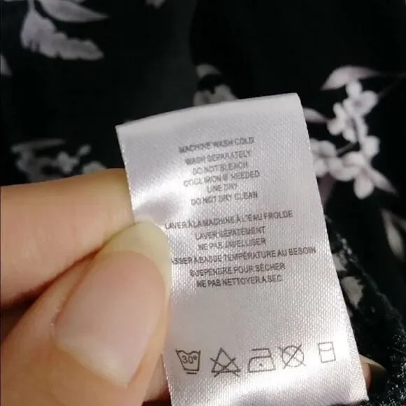 Spiritual Gangster Maya Black Floral Kimono Robe - Picture 8 of 8